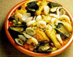 Paella food and drinks