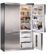 Refrigerators and freezers food and drinks