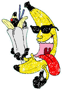 Bananas glitter gifs