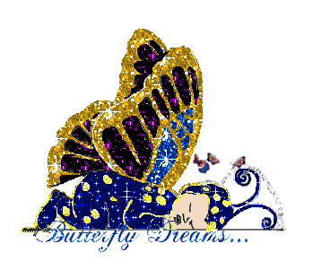 Butterfly glitter gifs