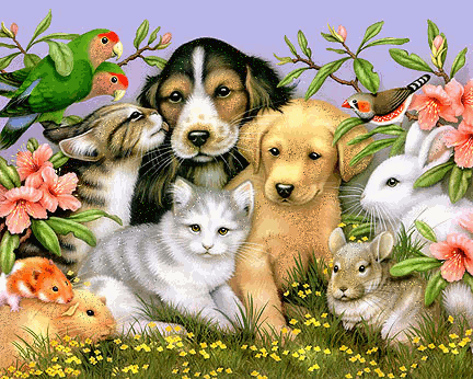 Dogs glitter gifs