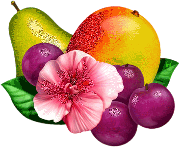 Fruit glitter gifs