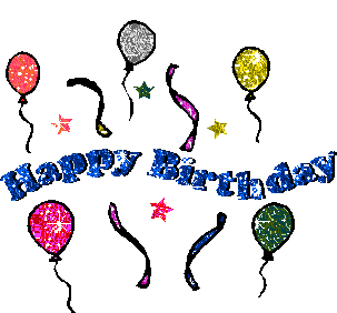 Happy birthday glitter gifs