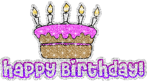 RÃ©sultat de recherche d'images pour "happy birthday gif glitter"