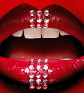 Lips glitter gifs