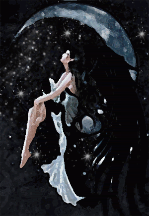 Moon glitter gifs