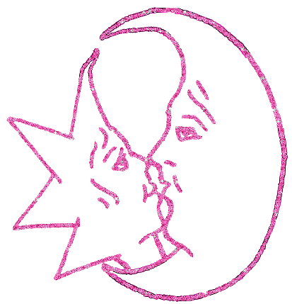Moon glitter gifs