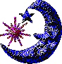 Moon glitter gifs