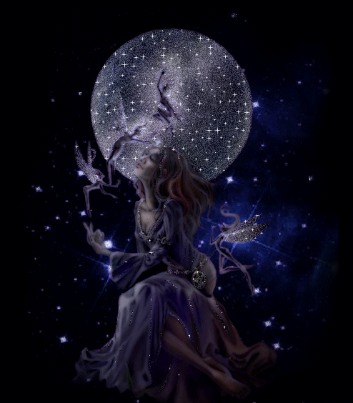 Moon glitter gifs