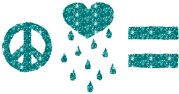 Peace glitter gifs