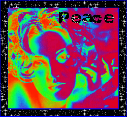 Peace glitter gifs