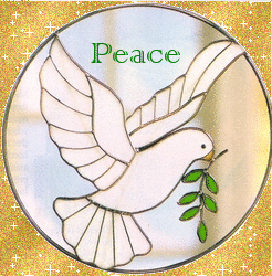 Peace glitter gifs