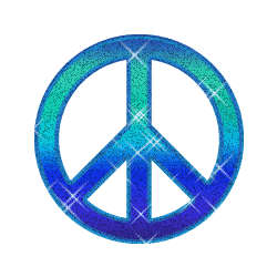 Peace glitter gifs