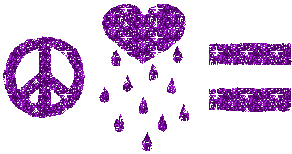 Peace glitter gifs