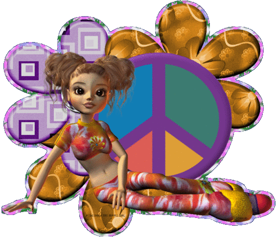 Peace glitter gifs