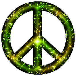 Peace glitter gifs