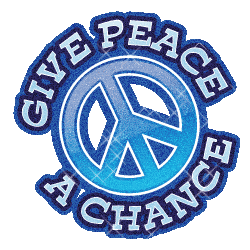 Peace glitter gifs