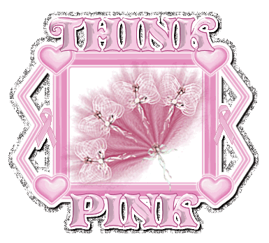 Pink ribbon glitter gifs