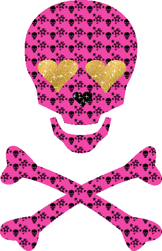 Skull glitter gifs