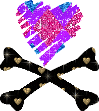 Skull glitter gifs