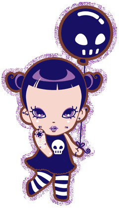 Skull glitter gifs