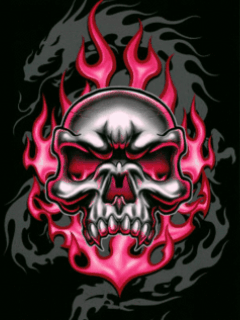 Skull glitter gifs