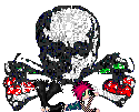 Skull glitter gifs