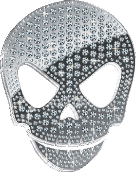 Skull glitter gifs