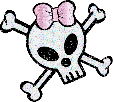 Skull glitter gifs