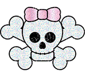 Skull glitter gifs