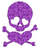 Skull glitter gifs