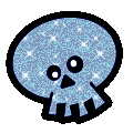 Skull glitter gifs