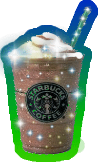 Starbucks coffee glitter gifs