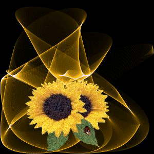 Sunflower glitter gifs