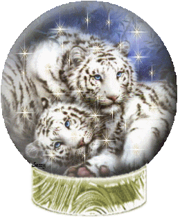 White tiger glitter gifs