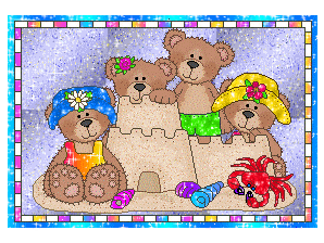 Beach glitter graphics
