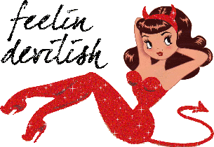 Devil glitter graphics