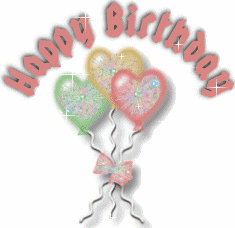 Happy birthday glitter graphics