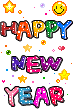 Happy new year glitter graphics