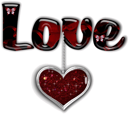 Love glitter graphics