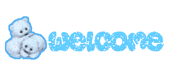 Welcome glitter graphics