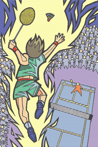 Badminton graphics