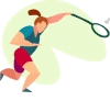 Badminton graphics