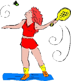 Badminton graphics