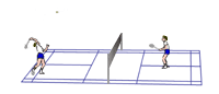 Badminton graphics