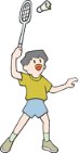 Badminton graphics
