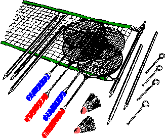 Badminton graphics