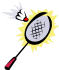 Badminton graphics