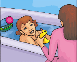 Bathing graphics