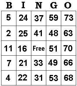 Bingo graphics